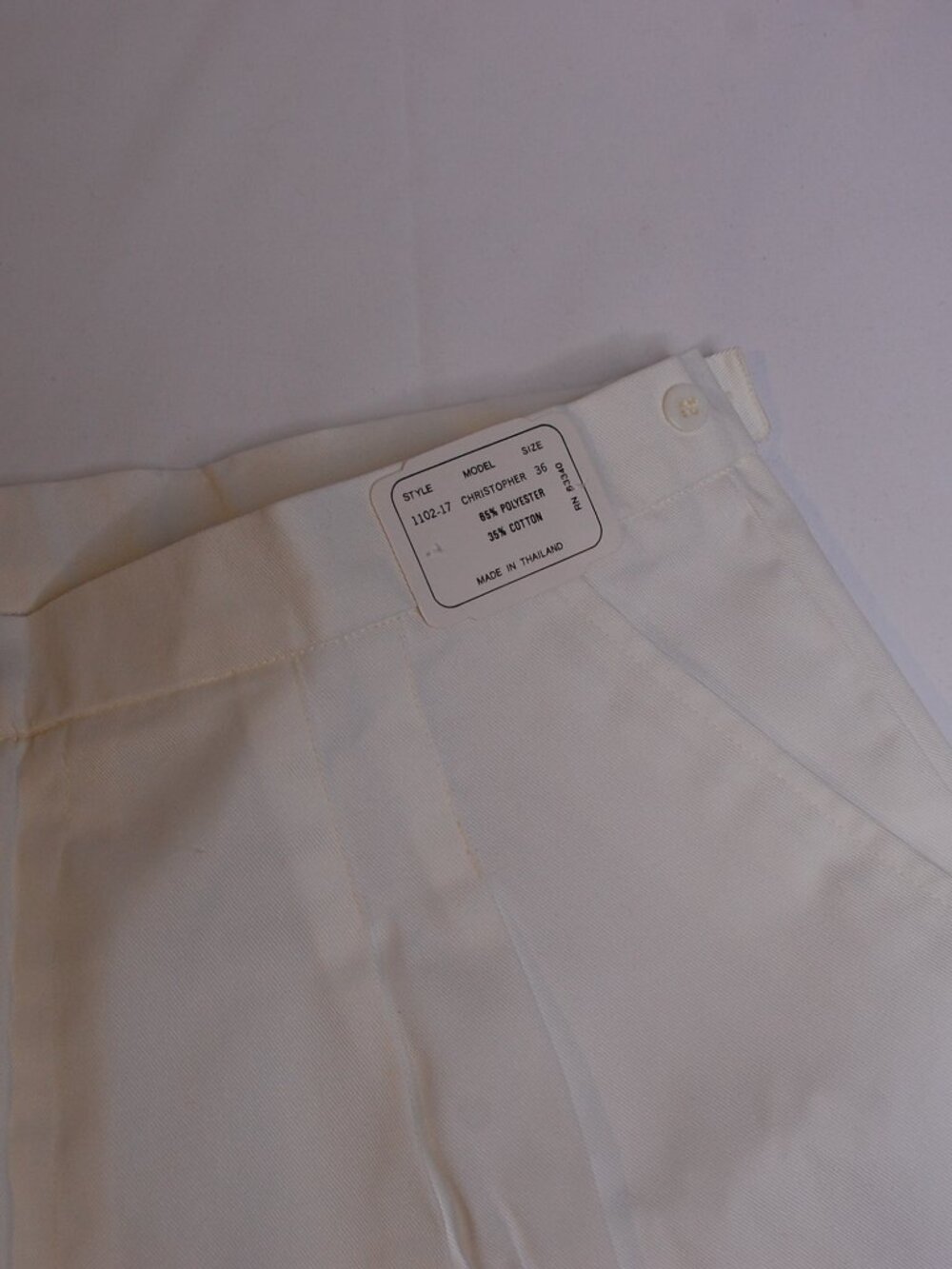 Prince “Christopher” Shorts – Size 36 | White | Style 1102-17 | NWT